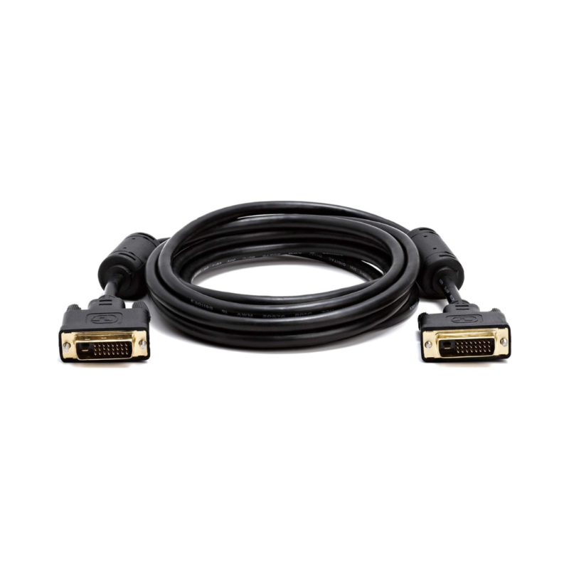 DVI Kabel 1 Meter – For Eldre Skjermer, PC og Projektorer