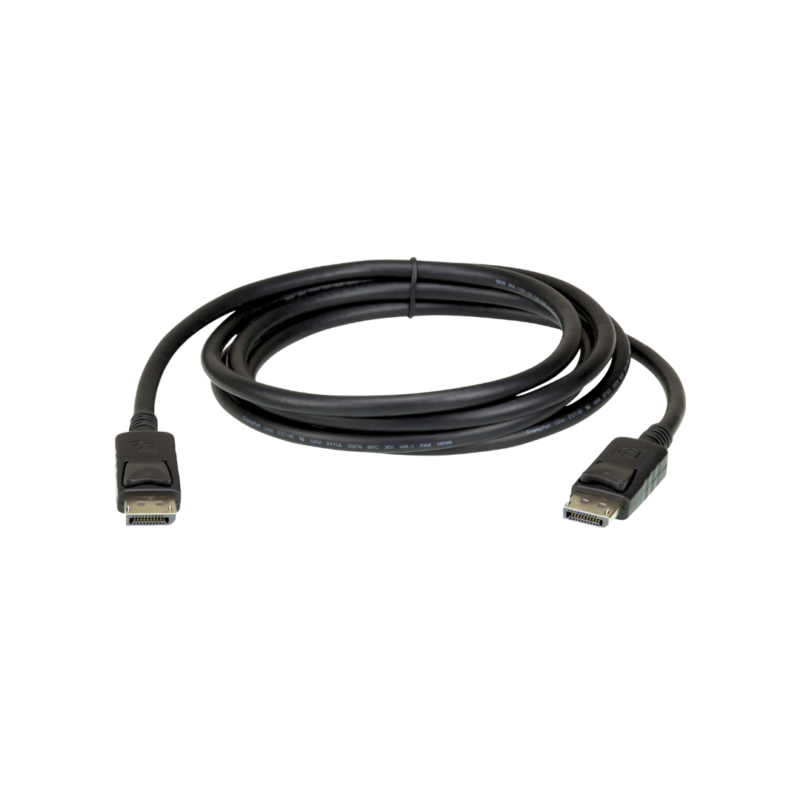 DisplayPort (DP) Kabel 1 Meter – For Skjermer, PC og Arbeidsstasjoner